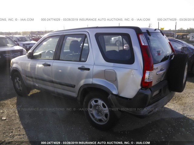 JHLRD68516C007323 - 2006 HONDA CR-V LX SILVER photo 6