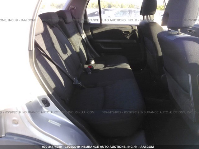 JHLRD68516C007323 - 2006 HONDA CR-V LX SILVER photo 8