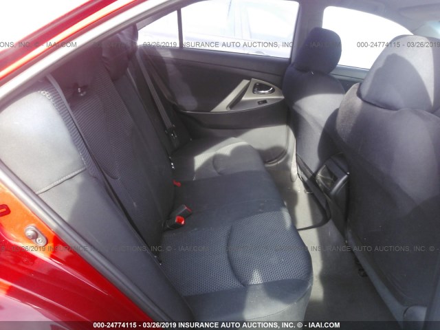 4T1BF3EK6AU506487 - 2010 TOYOTA CAMRY SE/LE/XLE RED photo 8