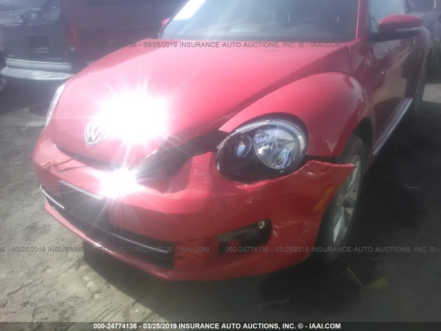 3VWJL7AT5DM684539 - 2013 VOLKSWAGEN BEETLE RED photo 6