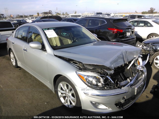 KMHGC4DD0CU167168 - 2012 HYUNDAI GENESIS 3.8L SILVER photo 1