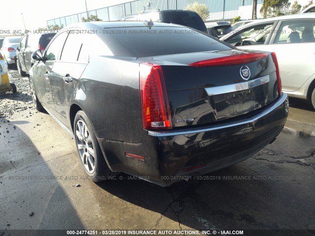 1G6DF5E50D0175231 - 2013 CADILLAC CTS LUXURY COLLECTION BLACK photo 3
