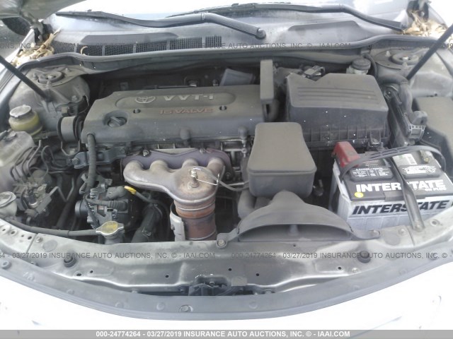 JTNBE46K173082500 - 2007 TOYOTA CAMRY NEW GENERAT CE/LE/XLE/SE SILVER photo 10