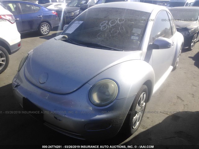 3VWBK31C85M404100 - 2005 VOLKSWAGEN NEW BEETLE GL GRAY photo 2