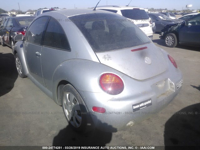 3VWBK31C85M404100 - 2005 VOLKSWAGEN NEW BEETLE GL GRAY photo 3