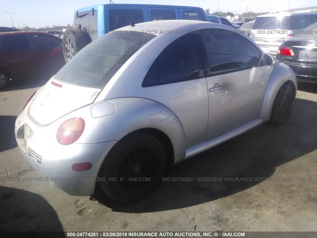 3VWBK31C85M404100 - 2005 VOLKSWAGEN NEW BEETLE GL GRAY photo 4