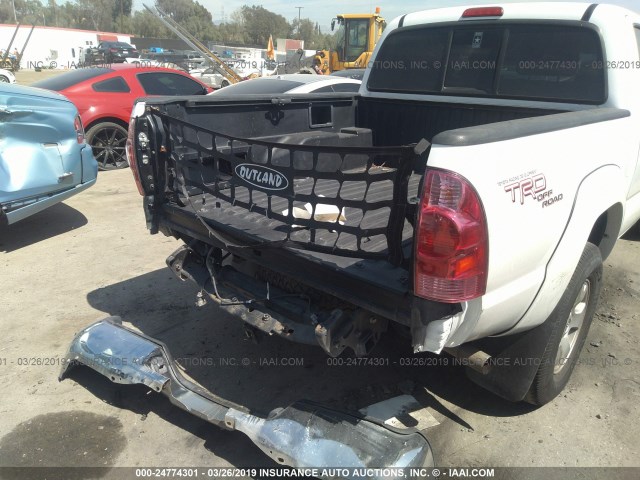 3TMJU62N97M033462 - 2007 TOYOTA TACOMA DOUBLE CAB PRERUNNER WHITE photo 6