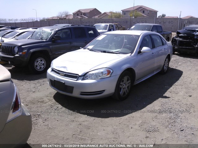 2G1WB5E3XG1105379 - 2016 CHEVROLET IMPALA LIMITED LT SILVER photo 2