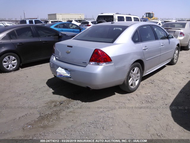 2G1WB5E3XG1105379 - 2016 CHEVROLET IMPALA LIMITED LT SILVER photo 4