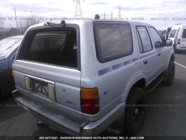 JT3VN39W9M8033414 - 1991 TOYOTA 4RUNNER VN39 SR5 SILVER photo 4