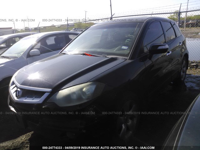 5J8TB18238A017174 - 2008 ACURA RDX BLACK photo 2