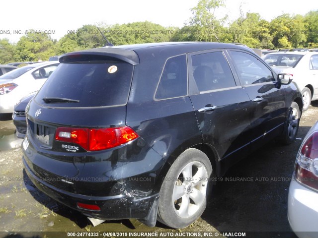 5J8TB18238A017174 - 2008 ACURA RDX BLACK photo 4