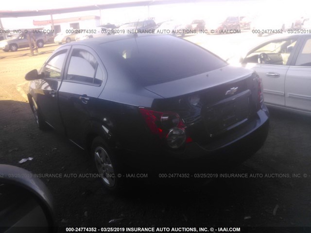 1G1JA5SH1F4182321 - 2015 CHEVROLET SONIC LS 黑色 照片 3