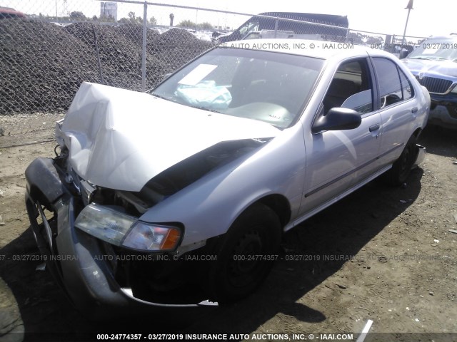 1N4AB41D8VC731147 - 1997 NISSAN SENTRA XE/GXE/GLE/BASE SILVER photo 2