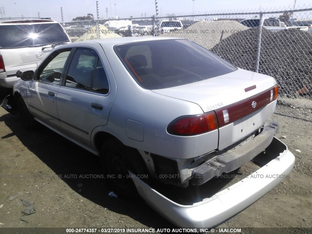 1N4AB41D8VC731147 - 1997 NISSAN SENTRA XE/GXE/GLE/BASE SILVER photo 3