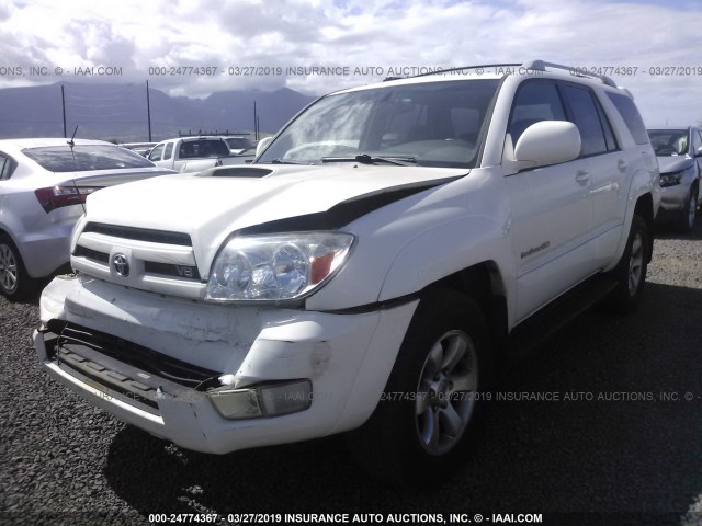 JTEBT14R948013959 - 2004 TOYOTA 4RUNNER SR5/SPORT WHITE photo 2