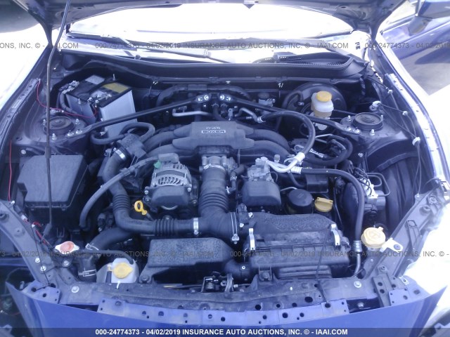 JF1ZNAA16G9707556 - 2016 TOYOTA SCION FR-S BLUE photo 10