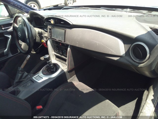 JF1ZNAA16G9707556 - 2016 TOYOTA SCION FR-S BLUE photo 5