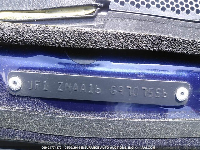 JF1ZNAA16G9707556 - 2016 TOYOTA SCION FR-S BLUE photo 9