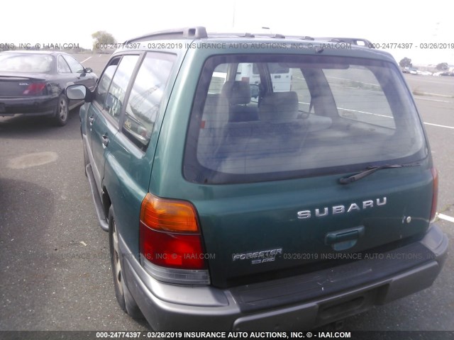 JF1SF6557WH755404 - 1998 SUBARU FORESTER S GREEN photo 3