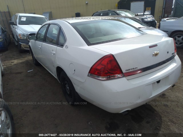 2G1WS553289271463 - 2008 CHEVROLET IMPALA POLICE WHITE photo 3