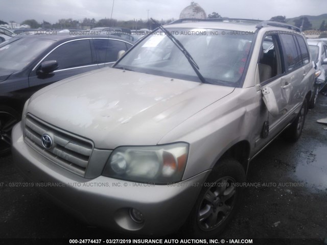 JTEDP21AX40040958 - 2004 TOYOTA HIGHLANDER LIMITED BEIGE photo 6