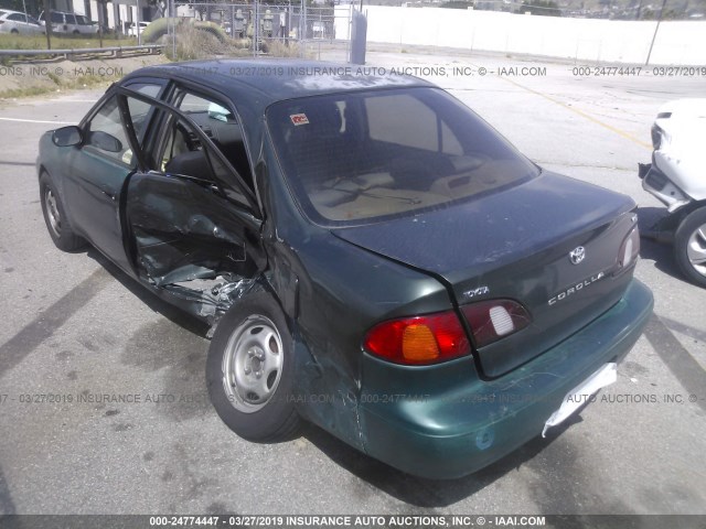 1NXBR12E3YZ384059 - 2000 TOYOTA COROLLA VE/CE/LE GREEN photo 3