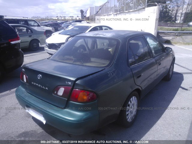 1NXBR12E3YZ384059 - 2000 TOYOTA COROLLA VE/CE/LE GREEN photo 4