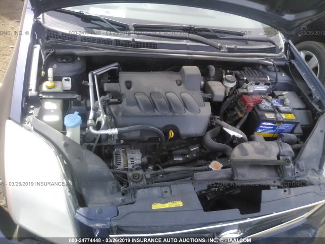 3N1AB6AP2CL698103 - 2012 NISSAN SENTRA 2.0/2.0S/SR/2.0SL 蓝色 照片 10