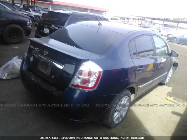 3N1AB6AP2CL698103 - 2012 NISSAN SENTRA 2.0/2.0S/SR/2.0SL 蓝色 照片 4