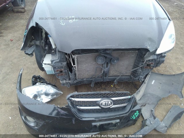 KNAFG526877105453 - 2007 KIA RONDO LX/EX BLACK photo 6