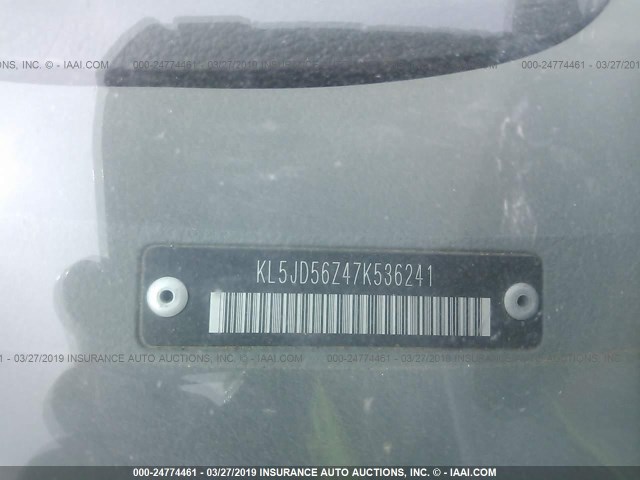 KL5JD56Z47K536241 - 2007 SUZUKI FORENZA CONVENIENCE/POPULAR BLACK photo 9