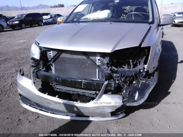 2C4RDGCG1DR552339 - 2013 DODGE GRAND CARAVAN SXT TAN photo 6