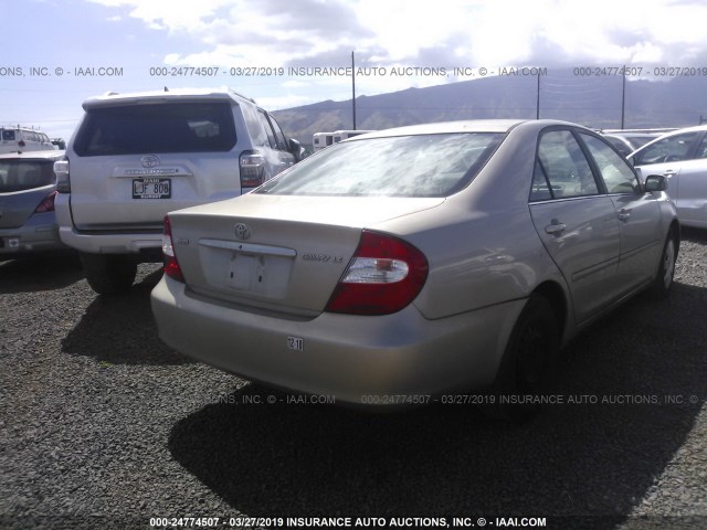 4T1BE32K53U259960 - 2003 TOYOTA CAMRY LE/XLE/SE TAN photo 4