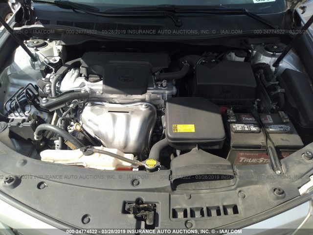 4T1BF1FK0EU304463 - 2014 TOYOTA CAMRY L/SE/LE/XLE 银色 照片 10