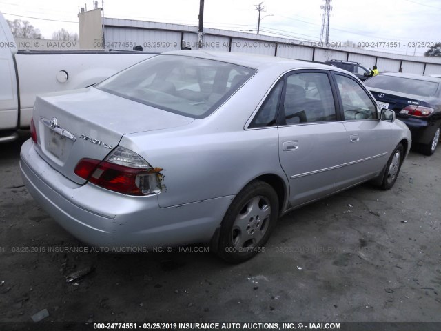 4T1BF28B94U376358 - 2004 TOYOTA AVALON XL/XLS SILVER photo 4