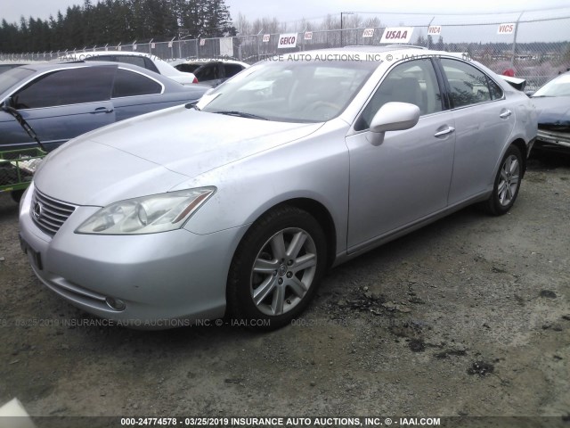 JTHBJ46G272042734 - 2007 LEXUS ES 350 SILVER photo 2