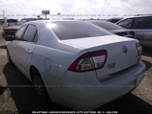 3MEHM081X6R661160 - 2006 MERCURY MILAN PREMIER WHITE photo 3