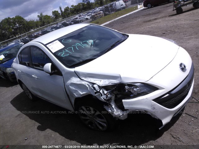 JM1BL1U56B1482465 - 2011 MAZDA 3 S WHITE photo 1