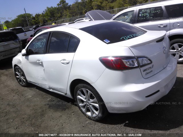 JM1BL1U56B1482465 - 2011 MAZDA 3 S WHITE photo 3