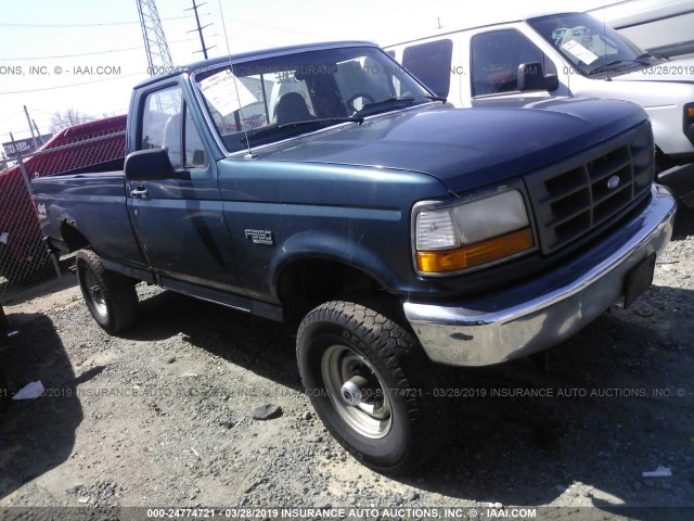 1FTHF36H1VEA18811 - 1997 FORD F350 GREEN photo 1