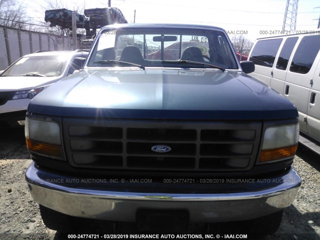 1FTHF36H1VEA18811 - 1997 FORD F350 GREEN photo 6