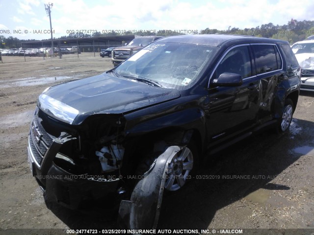 2GKALMEK6D6200332 - 2013 GMC TERRAIN SLE BLACK photo 2