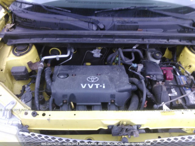 JTLKT324654015723 - 2005 TOYOTA SCION XB 黄色 照片 10