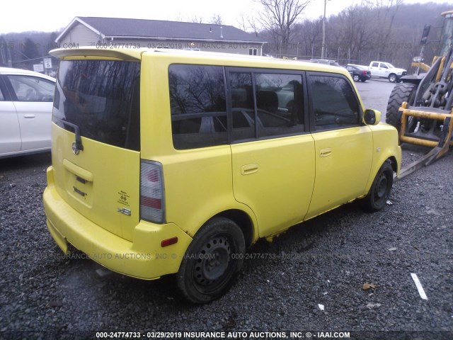 JTLKT324654015723 - 2005 TOYOTA SCION XB 黄色 照片 4