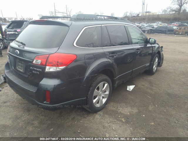 4S4BRDHCXA2311781 - 2010 SUBARU OUTBACK 3.6R PREMIUM BLACK photo 4