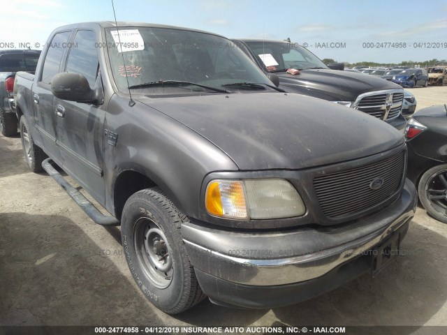 1FTRW07673KA67252 - 2003 FORD F150 SUPERCREW GRAY photo 1