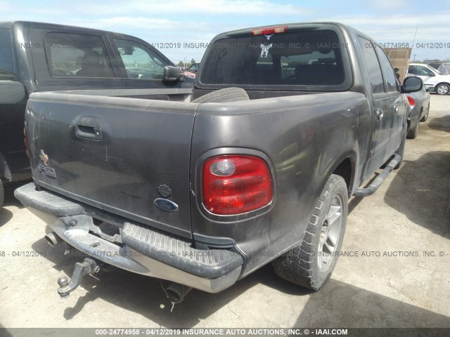 1FTRW07673KA67252 - 2003 FORD F150 SUPERCREW GRAY photo 4