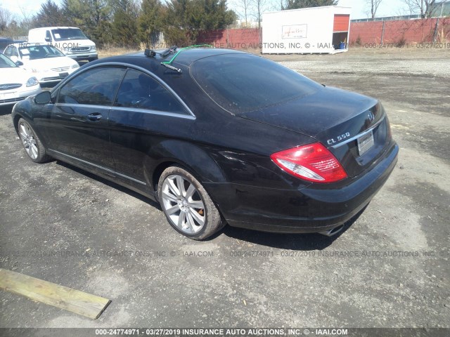 WDDEJ71X48A013269 - 2008 MERCEDES-BENZ CL 550 BLACK photo 3