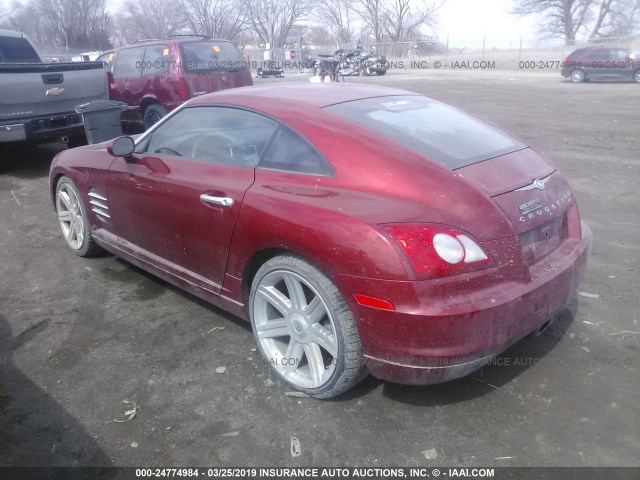 1C3AN69L85X025785 - 2005 CHRYSLER CROSSFIRE LIMITED RED photo 3